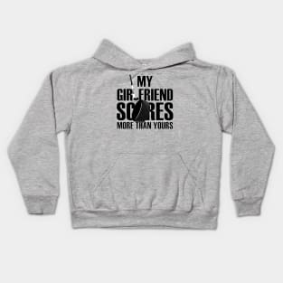 my hockey girl Kids Hoodie